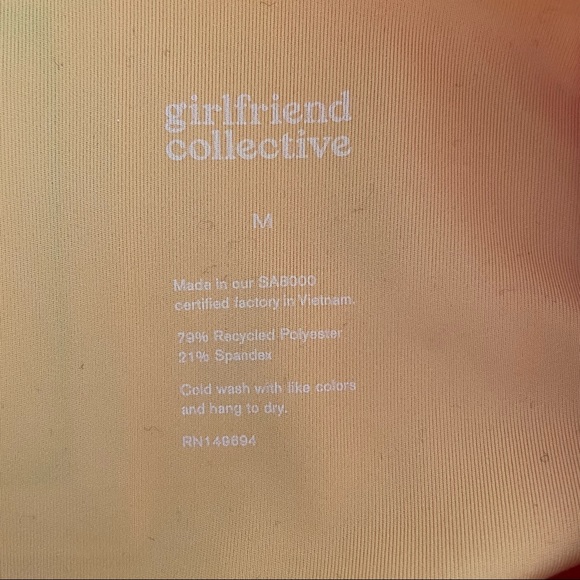 girlfriend collective | High-rise compressive leggings, citrine - Picture 4 of 7